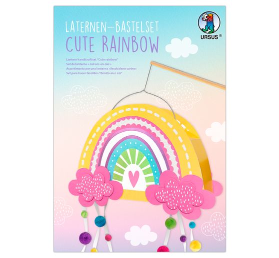 Laternen-Bastelset "Cute Rainbow"