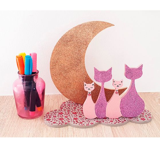 Building kit "Cats in the moon"
