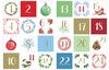 Sticker advent numbers "XMAS Berries"