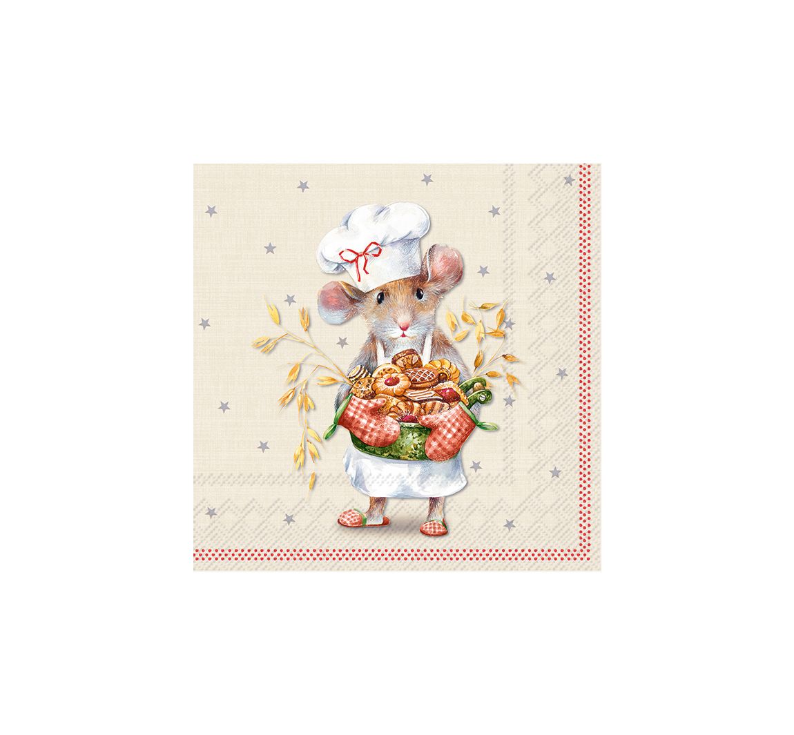 Serviette "Mäusebäcker"