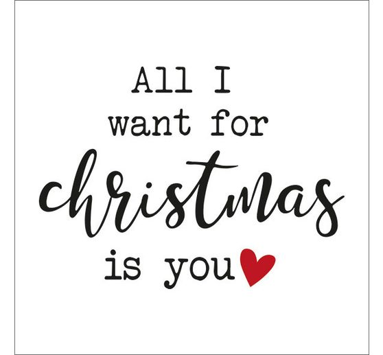 Serviette "All I want for Christmas"