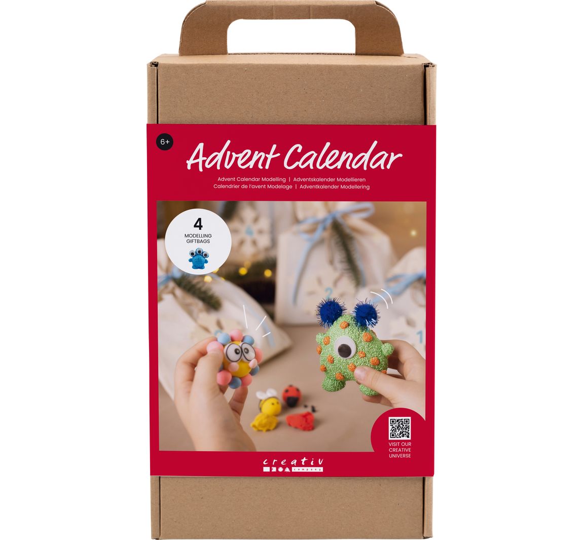 Kreativset Adventskalender "Modellieren - Monster"