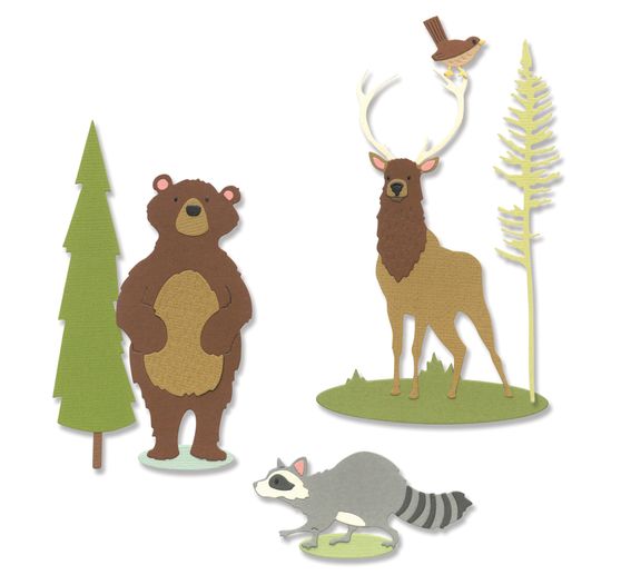 Sizzix Thinlits Stanzschablone "Forest Animals #2"