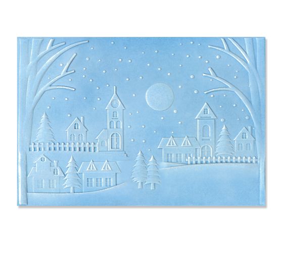 Sizzix 3D Embossing template "Winter Village"