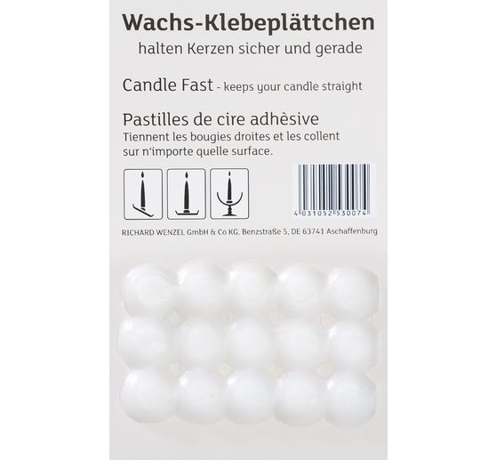 Wachsklebeplättchen