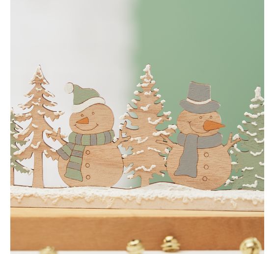 VBS Holz-Steckmotiv "Schneemänner"