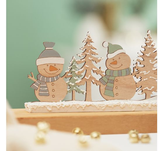 VBS Holz-Steckmotiv "Schneemänner"