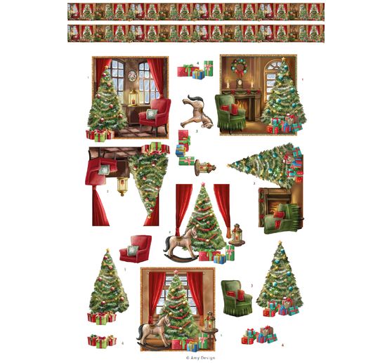 3D-Stanzbogenbuch "Christmas Scenes"