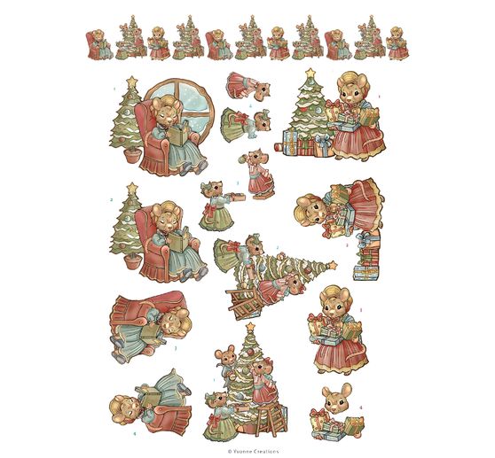 3D-Stanzbogenbuch "Christmas Scenes"