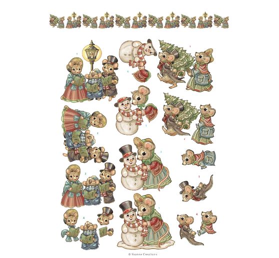 3D-Stanzbogenbuch "Christmas Scenes"