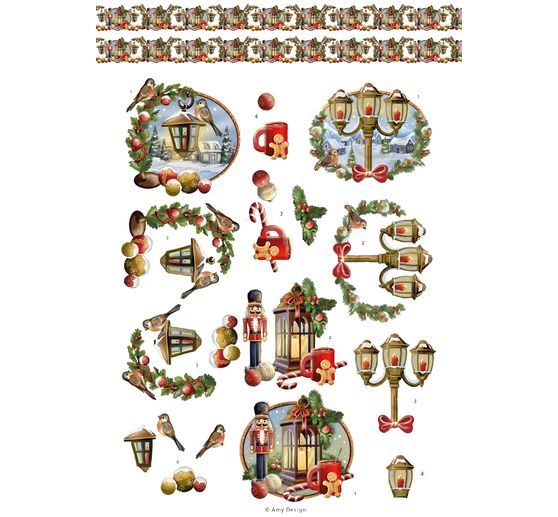 3D-Stanzbogenbuch "Christmas Scenes"