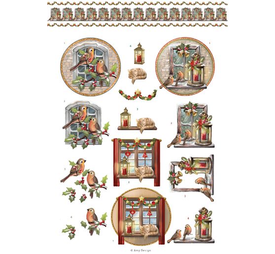 3D-Stanzbogenbuch "Christmas Scenes"