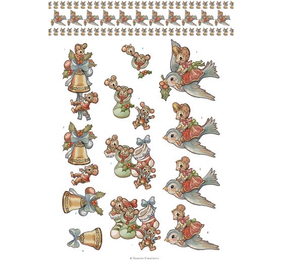 3D-Stanzbogenbuch "Christmas Scenes"