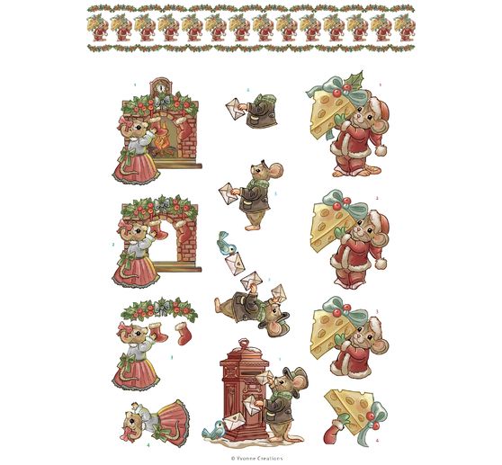 3D-Stanzbogenbuch "Christmas Scenes"