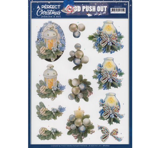 3D-Stanzbogen-Set "A perfect Christmas"