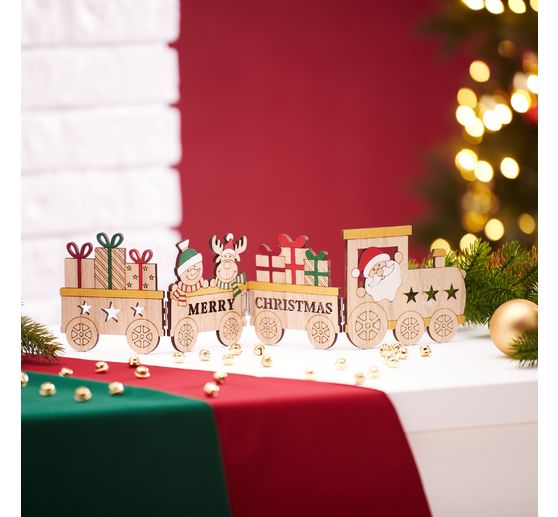 VBS Holz-Silhouette "Weihnachtszug"