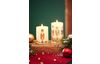 LED real wax candle "12.5 x 7.5 cm", with timer