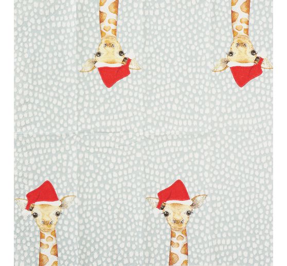 Paper handkerchiefs "Giraffe Santa"
