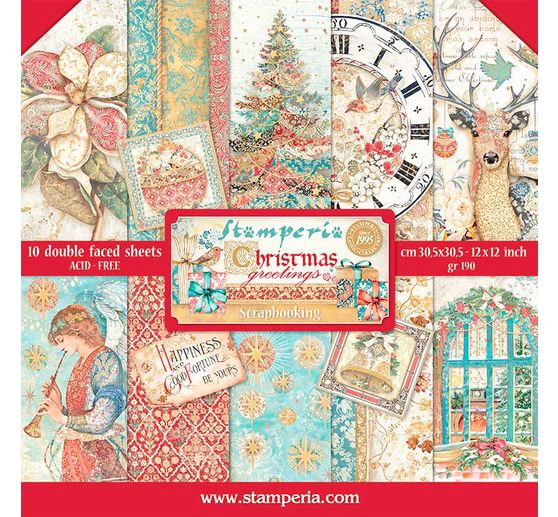 Scrapbook block "Christmas Greetings"