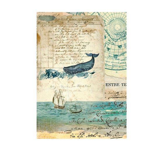 Motiv-Strohseide Backgrounds "Around the World", 8er-Set