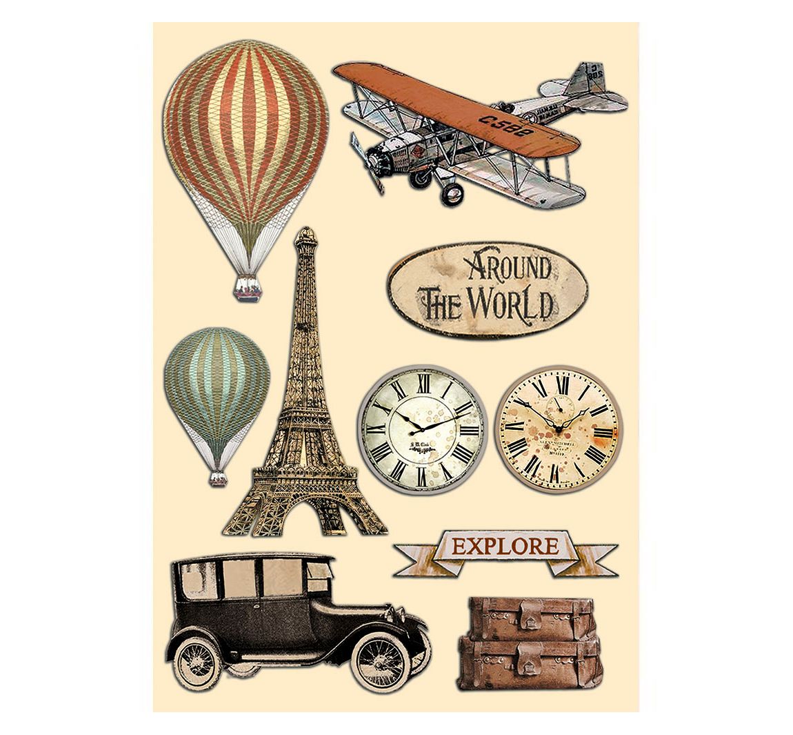 Lasercut-Motive"Around the World"