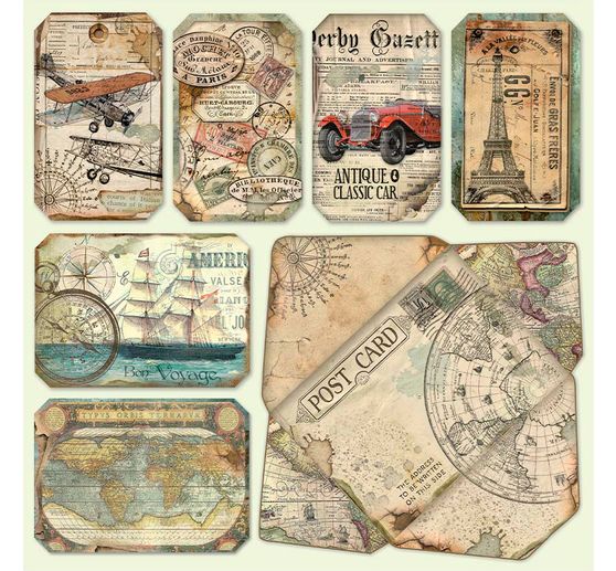 Scrapbook block "Around the World"