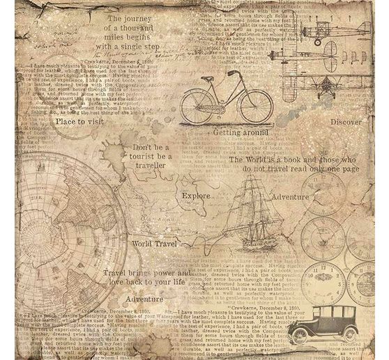 Scrapbook block "Around the World"
