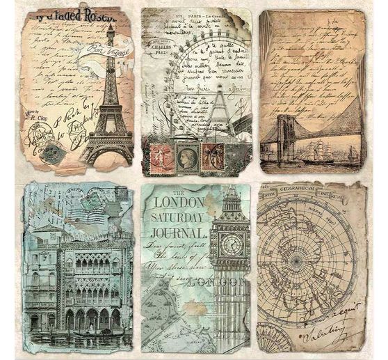 Scrapbook block "Around the World"