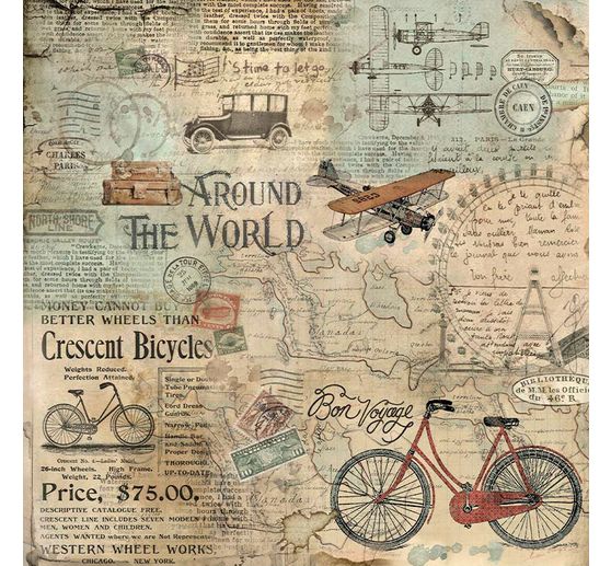 Scrapbook block "Around the World"