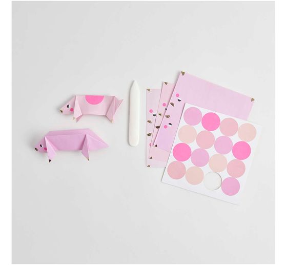 Origami "Glücksschweinchen"