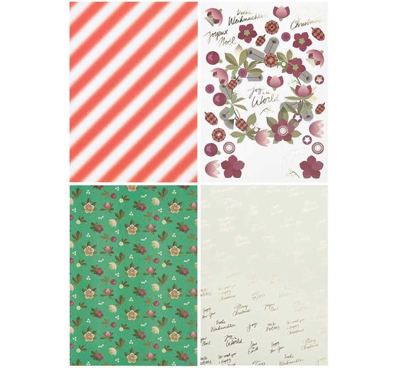 Bastelpapier-Block "Christmas Rocks!"