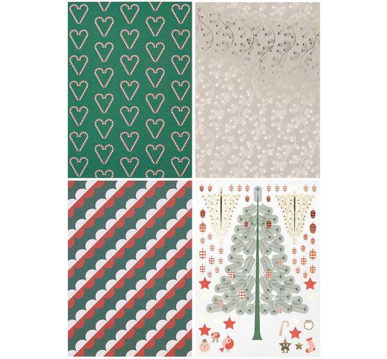 Bastelpapier-Block "Christmas Rocks!"
