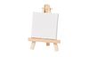 Miniature easel with stretched canvas