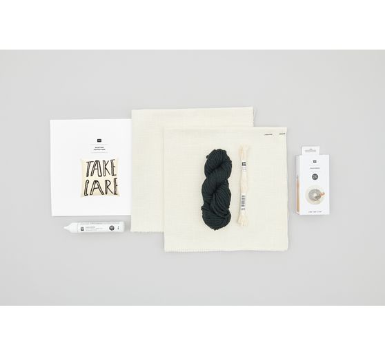 Rico Design Punch Needle Packung "Kissen Take Care"