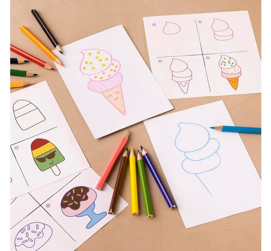 Mini Kreativset Zeichnen "Süße Sachen"