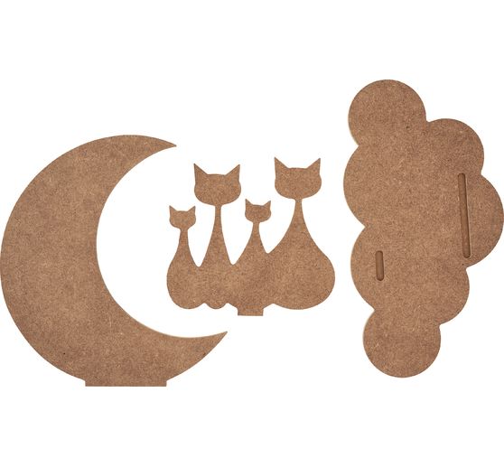 Building kit "Cats in the moon"