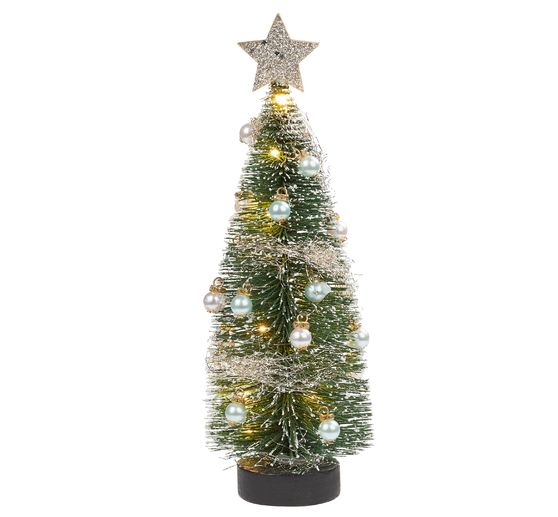 Miniatur Tanne mit LED Beleuchtung, 14 cm