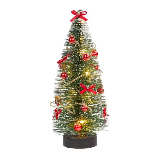 Miniatur Tanne mit LED Beleuchtung, 14 cm
