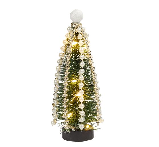 Miniatur Tanne mit LED Beleuchtung, 14 cm