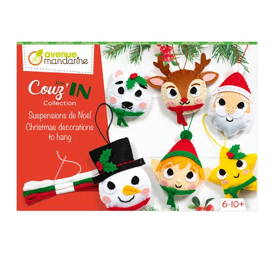 Avenue Mandarine Kreativ-Box Nähen Mini Couz’IN "Weihnachtsanhänger"
