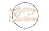 Wooden lettering "Merry Christmas"