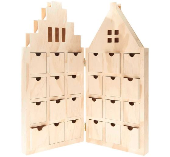 Advent calendar "House", hinged