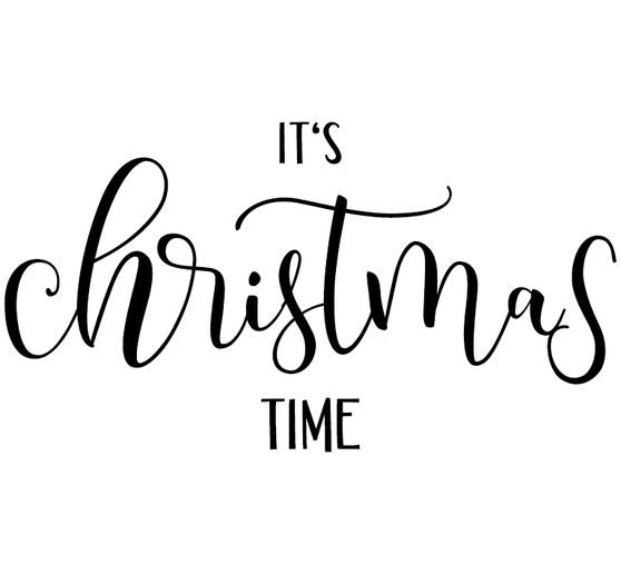 BUTTERER Stempel "It's christmas time"