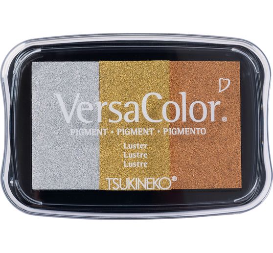 Stempelkissen Versacolor, 3 Farben sortiert, Gold