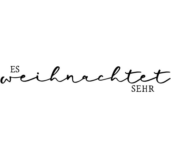 BUTTERER Stempel "Es weihnachtet sehr"