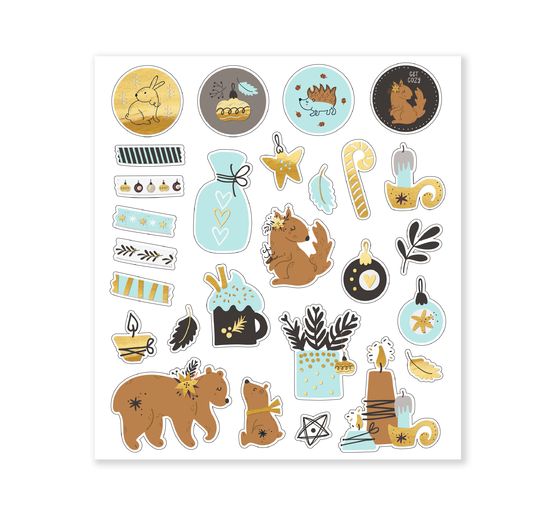 Glitzersticker-Set "Winter"
