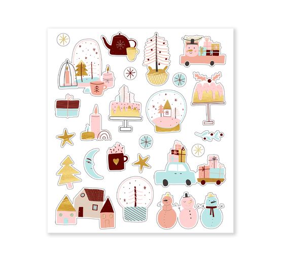 Glitzersticker-Set "Winter"