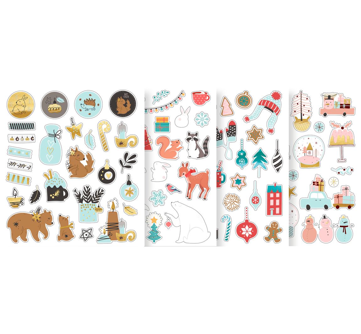Glitzersticker-Set "Winter"