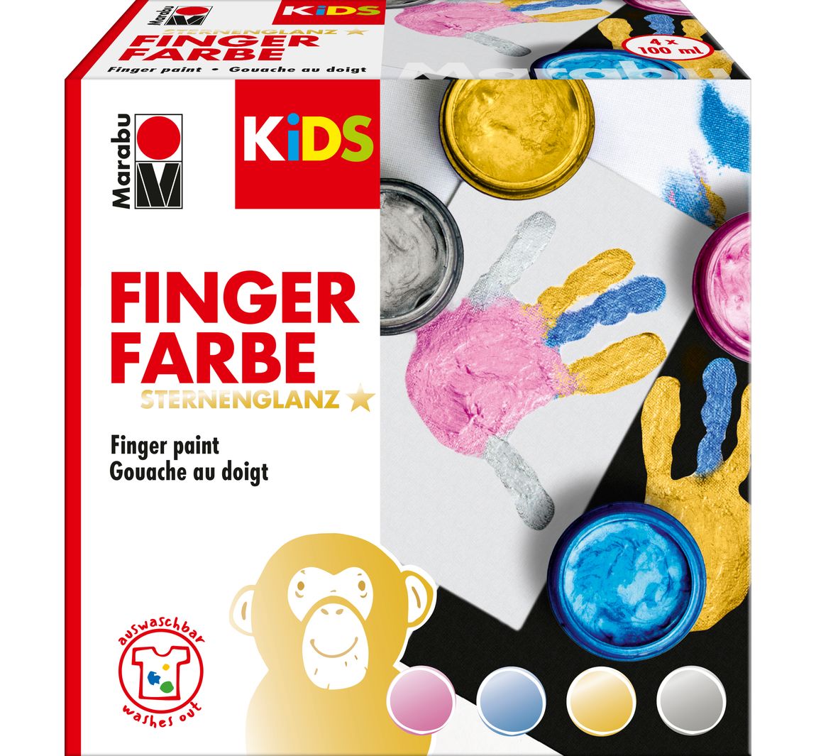 Marabu KiDS Fingerfarbe "STERNENGLANZ"