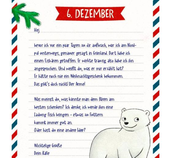 Buch "24 Briefe vom Weihnachtswichtel Adventskalenderbuch"